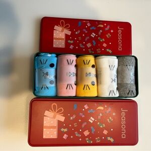 Jeasona Colorful Cat Socks Gift Set